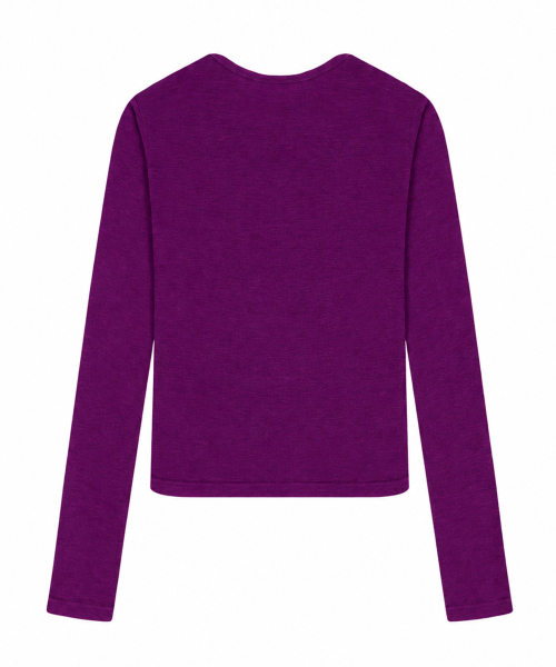 LARTIGENT（ラーティゼン）の「L23 SLIM TENCEL T-SHIRT(PURPLE)（Tシャツ/カットソー・レディース・その他・FREE）」の2枚目の写真