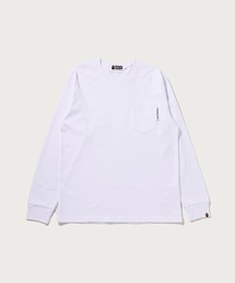 LINE CAMO FLAG LABEL POCKET LS TEE