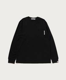 LINE CAMO FLAG LABEL POCKET LS TEE
