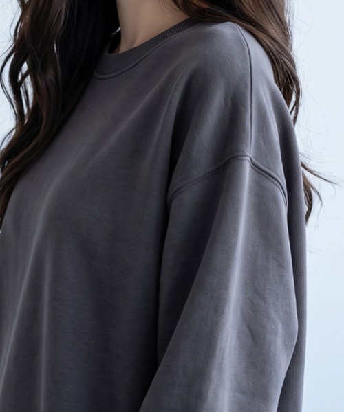 umune(ウムネ)の「きれいめに着こなせる♪大人のためのベーシックスウェット(スウェット・レディース・グレー/チャコールグレー/ライトグレー・FREE)」の15枚目の写真
