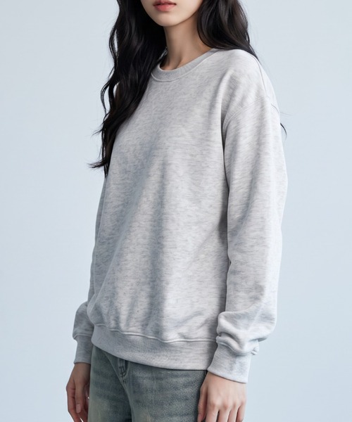 umune(ウムネ)の「きれいめに着こなせる♪大人のためのベーシックスウェット(スウェット・レディース・グレー/チャコールグレー/ライトグレー・FREE)」の19枚目の写真