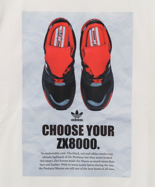 adidas(アディダス)の「adidas ZX8000 PREDATOR TEE / アディダス ゼットエックス8000 プレデター T-シャツ(Tシャツ/カットソー・メンズ・ホワイト・S/M/L/XL/3XL)」の2枚目の写真