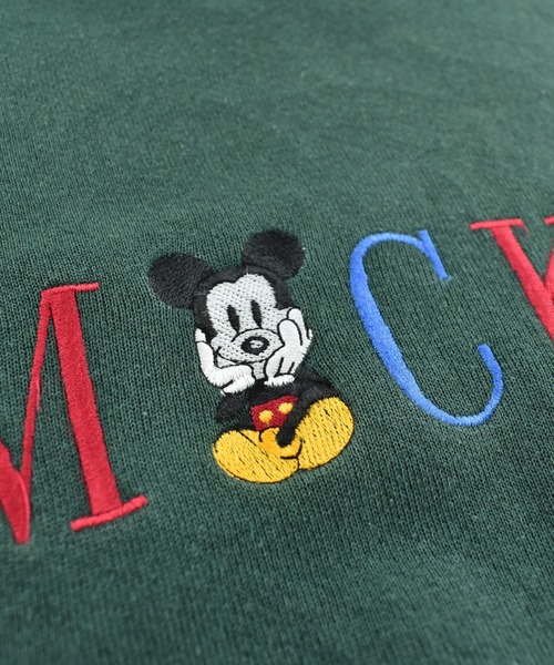 DISNEY VINTAGE(ディズニーヴィンテージ)の「【USED】90’s Disney “MIKCKEY” キャラクター スウェット USA製(スウェット・メンズ・グリーン・X-LARGE)」の3枚目の写真