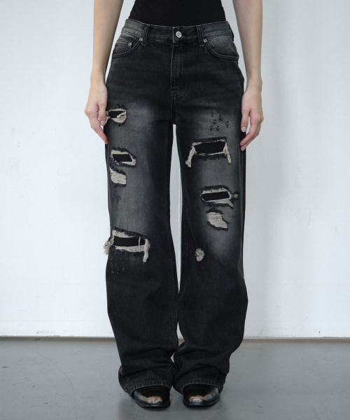 Midnight Move(ミッドナイトムーブ)の「DB DG パンツ (ブラック)(デニムパンツ・レディース・その他・SMALL/MEDIUM)」の4枚目の写真