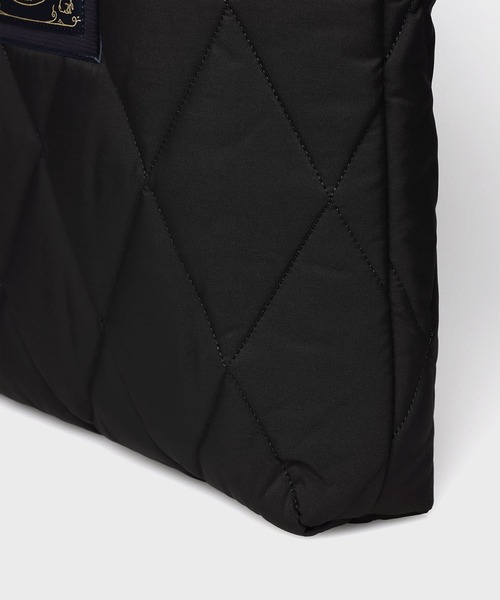 Barbour(バブアー)の「Paul Smith loves Barbour キルティングトートバッグ【263715 LBA0625】(トートバッグ・メンズ・ブラック/ダークグリーン・FREE)」の6枚目の写真