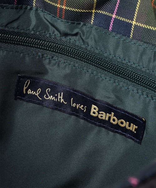 Barbour(バブアー)の「Paul Smith loves Barbour キルティングトートバッグ【263715 LBA0625】(トートバッグ・メンズ・ブラック/ダークグリーン・FREE)」の11枚目の写真