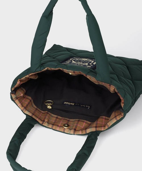 Barbour(バブアー)の「Paul Smith loves Barbour キルティングトートバッグ【263715 LBA0625】(トートバッグ・メンズ・ブラック/ダークグリーン・FREE)」の16枚目の写真
