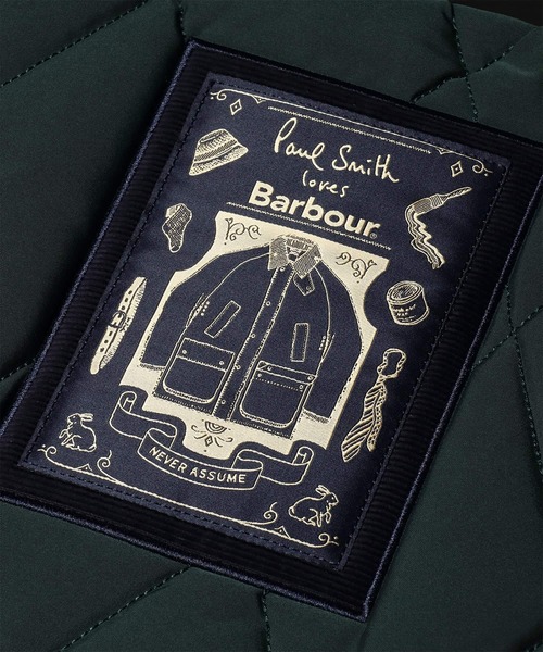 Barbour(バブアー)の「Paul Smith loves Barbour キルティングトートバッグ【263715 LBA0625】(トートバッグ・メンズ・ブラック/ダークグリーン・FREE)」の17枚目の写真