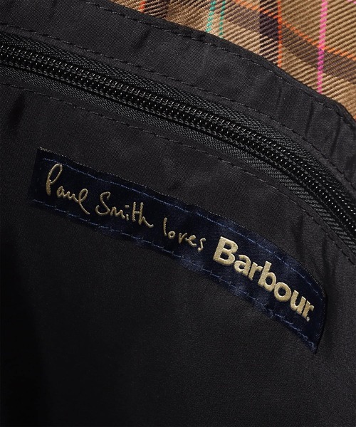 Barbour(バブアー)の「Paul Smith loves Barbour キルティングトートバッグ【263715 LBA0625】(トートバッグ・メンズ・ブラック/ダークグリーン・FREE)」の20枚目の写真