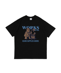 ベアーズアンドウッドカッター 半袖Tシャツ (ブラック)
