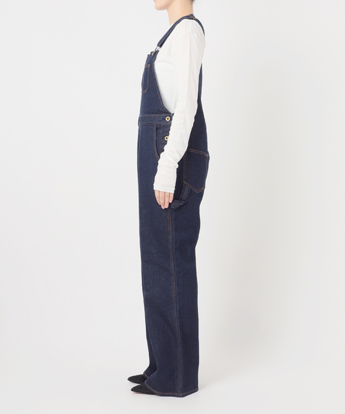 Spick & Span（スピックアンドスパン）の「《40周年 / 》5 1/2 40th FLARE LINE OVERALLS（サロペット/オーバーオール・レディース・ネイビー・28/27）」の8枚目の写真