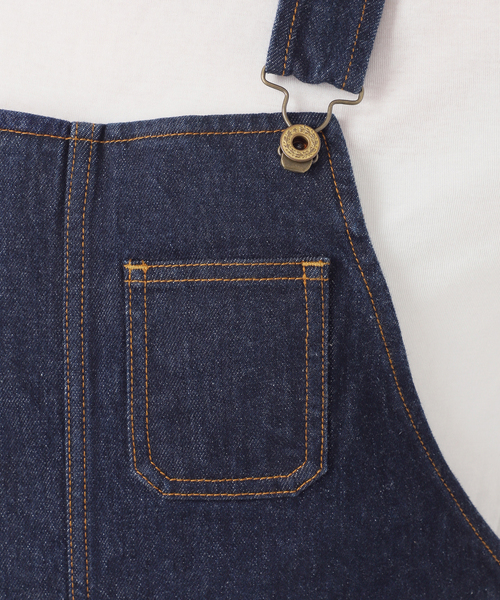 Spick & Span（スピックアンドスパン）の「《40周年 / 》5 1/2 40th FLARE LINE OVERALLS（サロペット/オーバーオール・レディース・ネイビー・28/27）」の14枚目の写真
