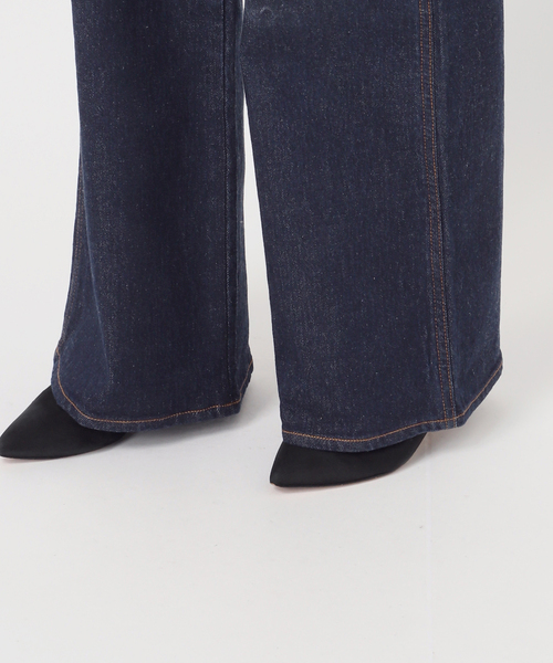Spick & Span（スピックアンドスパン）の「《40周年 / 》5 1/2 40th FLARE LINE OVERALLS（サロペット/オーバーオール・レディース・ネイビー・28/27）」の21枚目の写真