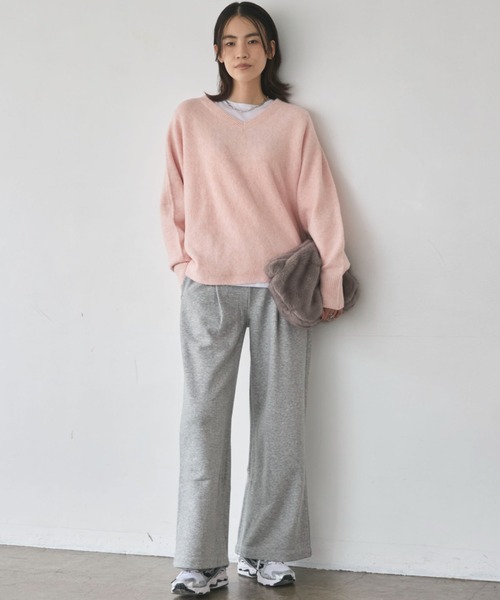 Champion(チャンピオン)の「チャンピオン SWEATPANTS(スウェットパンツ・レディース・グレー/オートミール・M)」の3枚目の写真