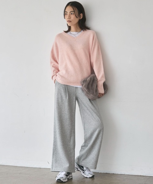 Champion(チャンピオン)の「チャンピオン SWEATPANTS(スウェットパンツ・レディース・グレー/オートミール・M)」の4枚目の写真