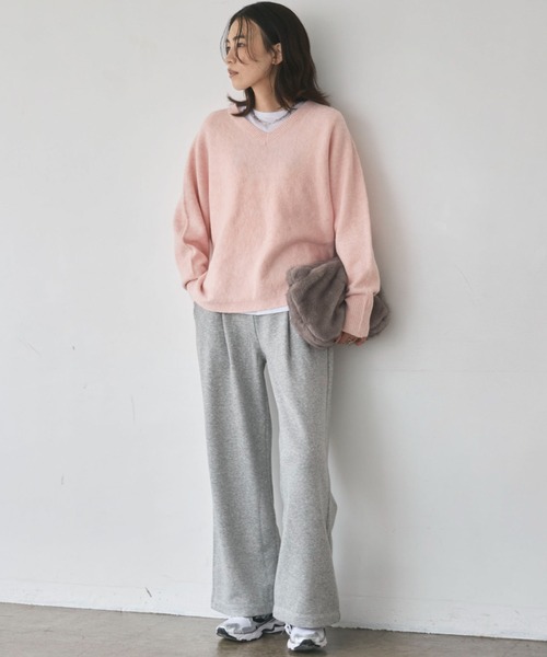 Champion(チャンピオン)の「チャンピオン SWEATPANTS(スウェットパンツ・レディース・グレー/オートミール・M)」の9枚目の写真