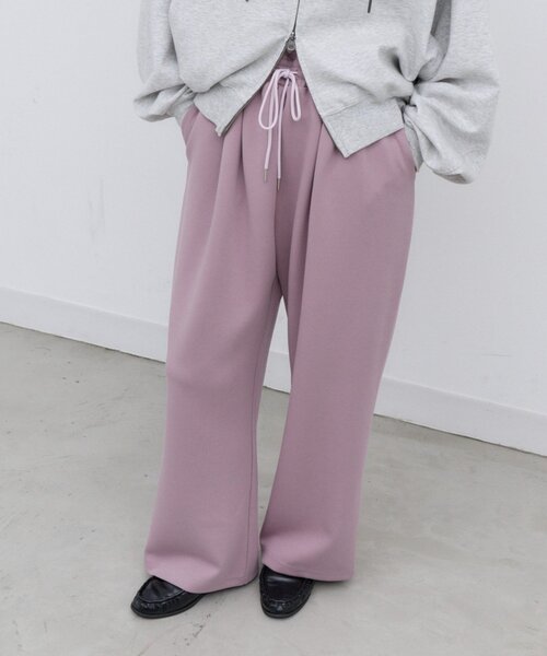 CIAOPANIC TYPY（チャオパニックティピー）の「∴【XS～XLサイズ展開】あったかカットジョーゼットタックイージーパンツ（その他パンツ・レディース・ブラック/ベージュ/ブラウン/カーキ/アイボリー/バイオレット・SMALL/MEDIUM/LARGE/X-LARGE/X-SMALL）」の6枚目の写真