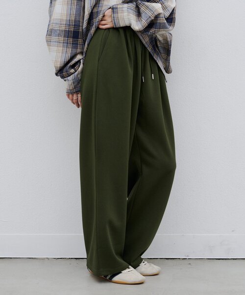 CIAOPANIC TYPY（チャオパニックティピー）の「∴【XS～XLサイズ展開】あったかカットジョーゼットタックイージーパンツ（その他パンツ・レディース・ブラック/ベージュ/ブラウン/カーキ/アイボリー/バイオレット・SMALL/MEDIUM/LARGE/X-LARGE/X-SMALL）」の5枚目の写真