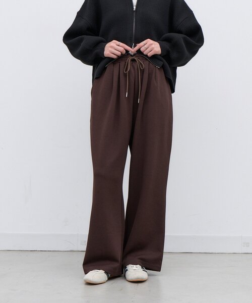 CIAOPANIC TYPY（チャオパニックティピー）の「∴【XS～XLサイズ展開】あったかカットジョーゼットタックイージーパンツ（その他パンツ・レディース・ブラック/ベージュ/ブラウン/カーキ/アイボリー/バイオレット・SMALL/MEDIUM/LARGE/X-LARGE/X-SMALL）」の19枚目の写真
