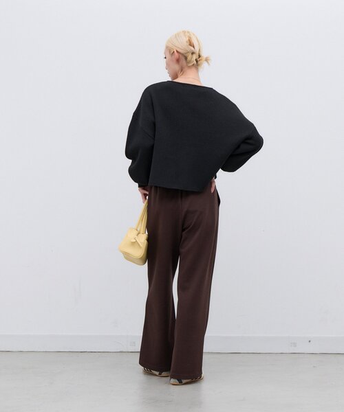 CIAOPANIC TYPY（チャオパニックティピー）の「∴【XS～XLサイズ展開】あったかカットジョーゼットタックイージーパンツ（その他パンツ・レディース・ブラック/ベージュ/ブラウン/カーキ/アイボリー/バイオレット・SMALL/MEDIUM/LARGE/X-LARGE/X-SMALL）」の14枚目の写真