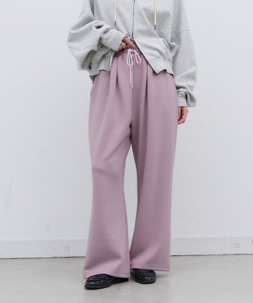 CIAOPANIC TYPY（チャオパニックティピー）の「∴【XS～XLサイズ展開】あったかカットジョーゼットタックイージーパンツ（その他パンツ・レディース・ブラック/ベージュ/ブラウン/カーキ/アイボリー/バイオレット・SMALL/MEDIUM/LARGE/X-LARGE/X-SMALL）」の17枚目の写真
