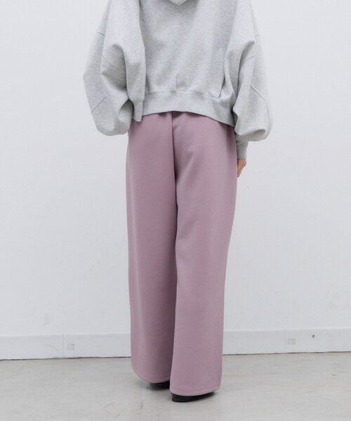CIAOPANIC TYPY（チャオパニックティピー）の「∴【XS～XLサイズ展開】あったかカットジョーゼットタックイージーパンツ（その他パンツ・レディース・ブラック/ベージュ/ブラウン/カーキ/アイボリー/バイオレット・SMALL/MEDIUM/LARGE/X-LARGE/X-SMALL）」の8枚目の写真