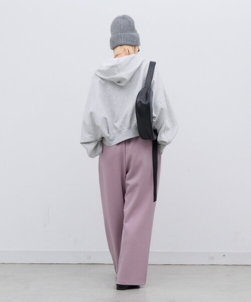CIAOPANIC TYPY（チャオパニックティピー）の「∴【XS～XLサイズ展開】あったかカットジョーゼットタックイージーパンツ（その他パンツ・レディース・ブラック/ベージュ/ブラウン/カーキ/アイボリー/バイオレット・SMALL/MEDIUM/LARGE/X-LARGE/X-SMALL）」の11枚目の写真