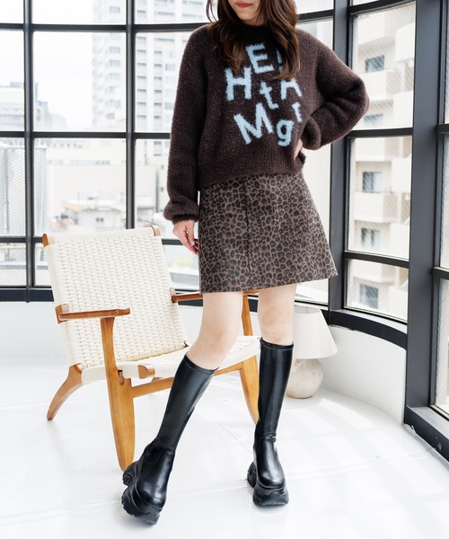 attagirl（アタガール）の「厚底ストレッチニーハイブーツ（ブーツ・レディース・ブラック/ブラック系その他/ホワイト・S/LL/L/M/3L）」の22枚目の写真