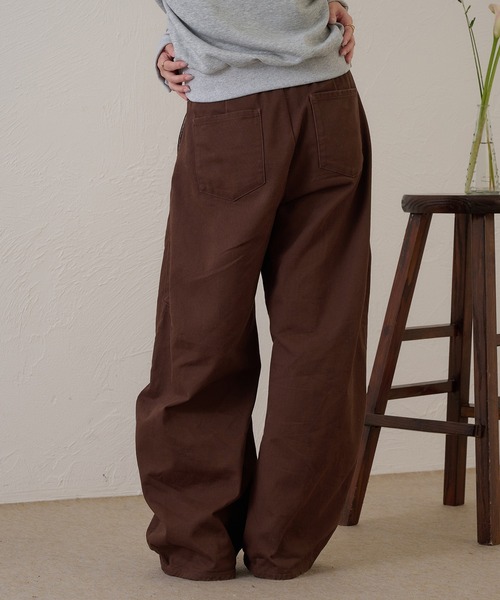 raffime（ラフィミー）の「【Raffime】タックワイドデニムパンツ（デニムパンツ・レディース・ブラック/ブラウン・SMALL/LARGE/MEDIUM）」の14枚目の写真