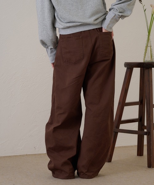 raffime（ラフィミー）の「【Raffime】タックワイドデニムパンツ（デニムパンツ・レディース・ブラック/ブラウン・SMALL/LARGE/MEDIUM）」の15枚目の写真