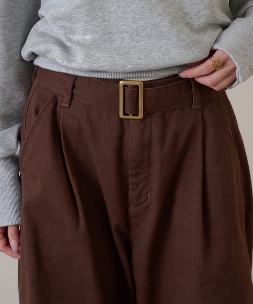 raffime（ラフィミー）の「【Raffime】タックワイドデニムパンツ（デニムパンツ・レディース・ブラック/ブラウン・SMALL/LARGE/MEDIUM）」の20枚目の写真