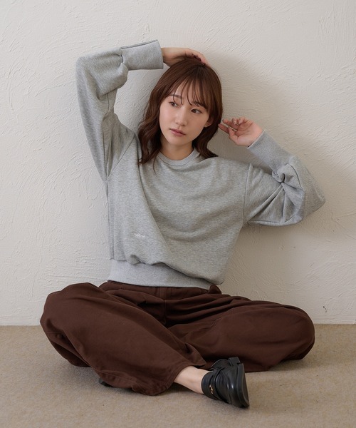 raffime（ラフィミー）の「【Raffime】タックワイドデニムパンツ（デニムパンツ・レディース・ブラック/ブラウン・SMALL/LARGE/MEDIUM）」の16枚目の写真