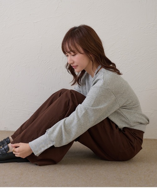 raffime（ラフィミー）の「【Raffime】タックワイドデニムパンツ（デニムパンツ・レディース・ブラック/ブラウン・SMALL/LARGE/MEDIUM）」の17枚目の写真