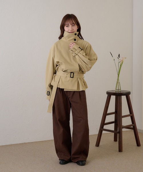 raffime（ラフィミー）の「【Raffime】タックワイドデニムパンツ（デニムパンツ・レディース・ブラック/ブラウン・SMALL/LARGE/MEDIUM）」の19枚目の写真