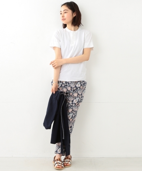 Healthknit（ヘルスニット）の「【FUDGE5月号掲載】Healthknit / ヘンリーネック ショートスリーブ（Tシャツ/カットソー・レディース・ホワイト/ナチュラル/チャコールグレー・ONE SIZE）」の18枚目の写真