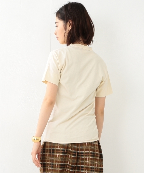 Healthknit（ヘルスニット）の「【FUDGE5月号掲載】Healthknit / ヘンリーネック ショートスリーブ（Tシャツ/カットソー・レディース・ホワイト/ナチュラル/チャコールグレー・ONE SIZE）」の21枚目の写真