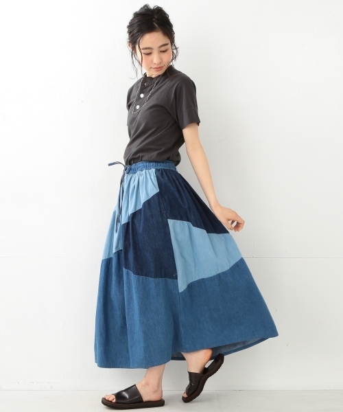 Healthknit（ヘルスニット）の「【FUDGE5月号掲載】Healthknit / ヘンリーネック ショートスリーブ（Tシャツ/カットソー・レディース・ホワイト/ナチュラル/チャコールグレー・ONE SIZE）」の8枚目の写真