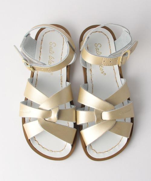 green label relaxing(グリーンレーベルリラクシング)の「【SaltWater(ソルトウォーター)】サンダル2/ゴールド◆(サンダル・キッズ・ゴールド・16.3cm/18.2cm/17.4cm/19.2cm)」の2枚目の写真