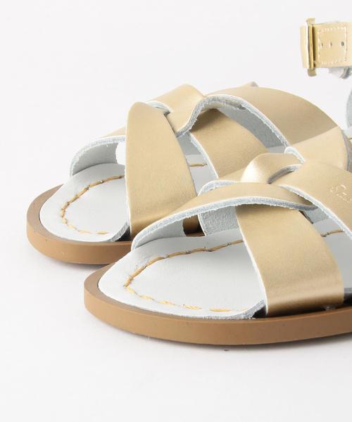 green label relaxing(グリーンレーベルリラクシング)の「【SaltWater(ソルトウォーター)】サンダル2/ゴールド◆(サンダル・キッズ・ゴールド・16.3cm/18.2cm/17.4cm/19.2cm)」の6枚目の写真