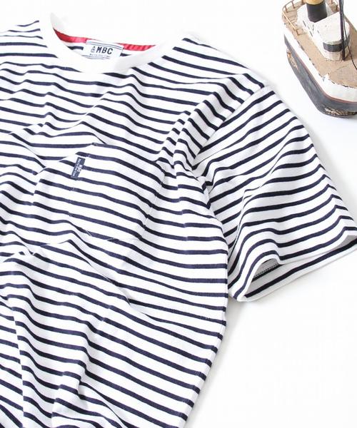 coen(コーエン)の「【MBC】SZボーダーポケT●(Tシャツ/カットソー・メンズ・ネイビー/ホワイト×ネイビー/ホワイト系その他/マスタード・LARGE/SMALL/X-LARGE/MEDIUM)」の15枚目の写真