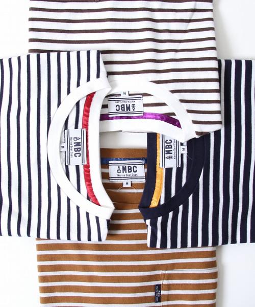 coen(コーエン)の「【MBC】SZボーダーポケT●(Tシャツ/カットソー・メンズ・ネイビー/ホワイト×ネイビー/ホワイト系その他/マスタード・LARGE/SMALL/X-LARGE/MEDIUM)」の17枚目の写真