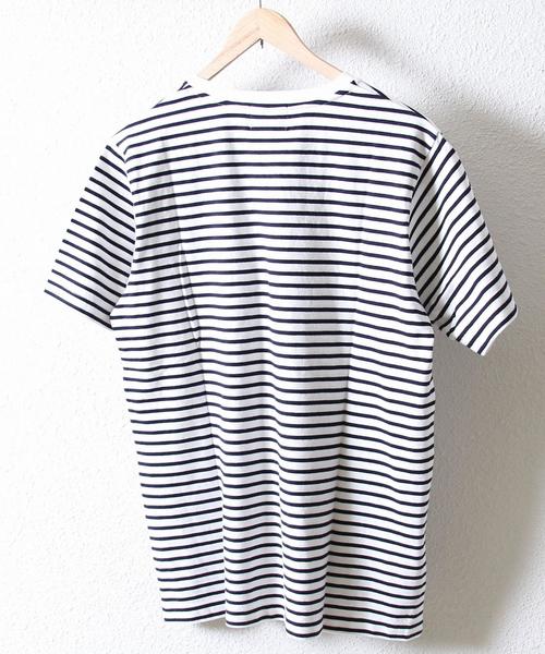 coen(コーエン)の「【MBC】SZボーダーポケT●(Tシャツ/カットソー・メンズ・ネイビー/ホワイト×ネイビー/ホワイト系その他/マスタード・LARGE/SMALL/X-LARGE/MEDIUM)」の18枚目の写真