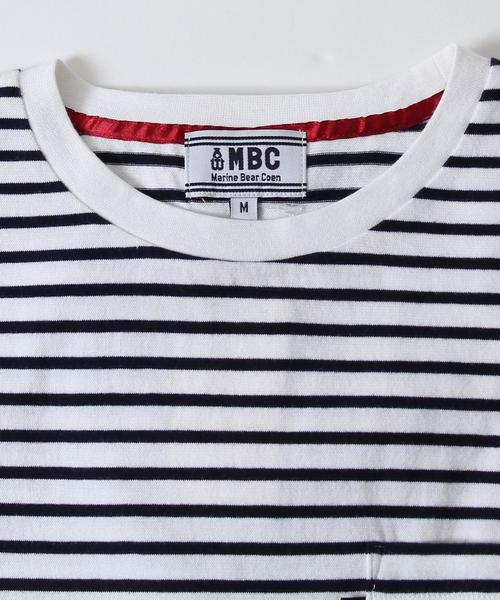 coen(コーエン)の「【MBC】SZボーダーポケT●(Tシャツ/カットソー・メンズ・ネイビー/ホワイト×ネイビー/ホワイト系その他/マスタード・LARGE/SMALL/X-LARGE/MEDIUM)」の19枚目の写真