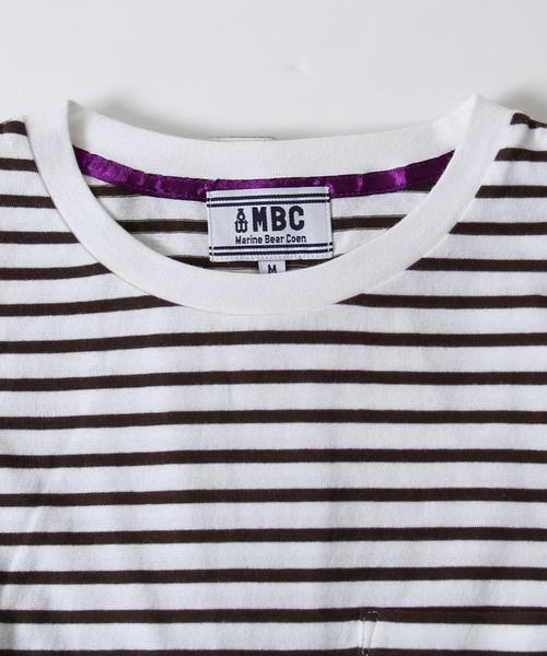 coen(コーエン)の「【MBC】SZボーダーポケT●(Tシャツ/カットソー・メンズ・ネイビー/ホワイト×ネイビー/ホワイト系その他/マスタード・LARGE/SMALL/X-LARGE/MEDIUM)」の10枚目の写真