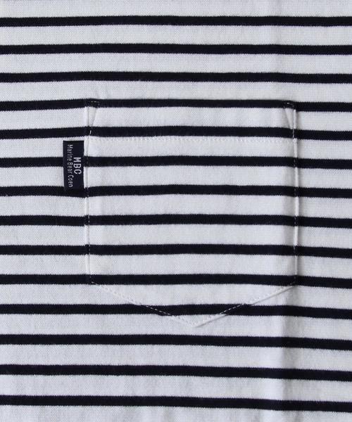 coen(コーエン)の「【MBC】SZボーダーポケT●(Tシャツ/カットソー・メンズ・ネイビー/ホワイト×ネイビー/ホワイト系その他/マスタード・LARGE/SMALL/X-LARGE/MEDIUM)」の13枚目の写真