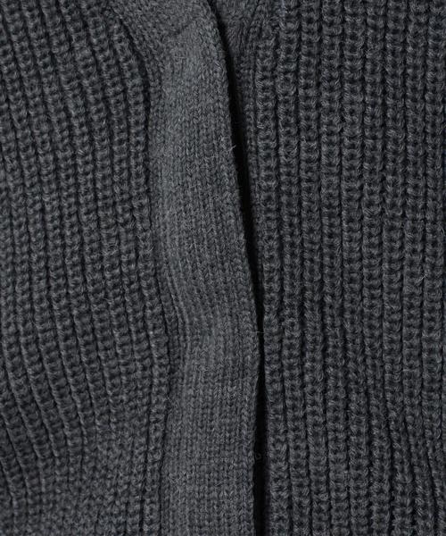coen（コーエン）の「アゼ編みカーディガン（カーディガン/ボレロ・レディース・ネイビー/グレー・FREE）」の9枚目の写真