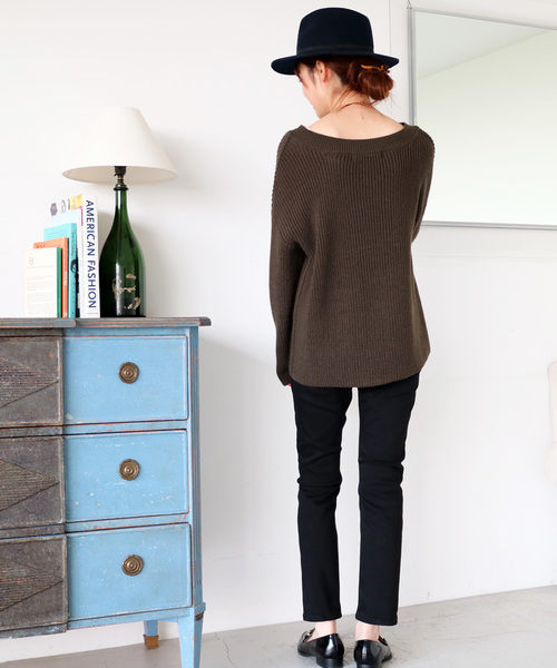 N.(N. Natural Beauty Basic)(エヌエヌナチュラルビューティーベーシック)の「カラースキニー(その他パンツ・レディース・グレー/ブラック・MEDIUM/SMALL)」の5枚目の写真