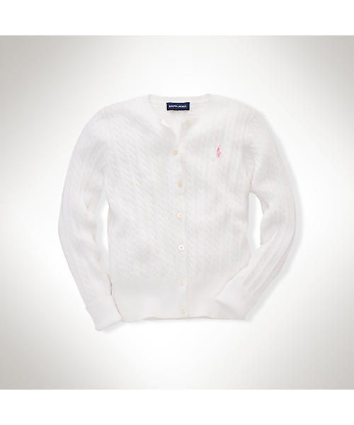 POLO RALPH LAUREN CHILDRENSWEAR(ポロ ラルフ ローレン チルドレンズウェア)の「ミニ ケーブル カーディガン(カーディガン/ボレロ・キッズ・ネイビー/ホワイト・X-LARGE/MEDIUM/SMALL/LARGE)」の4枚目の写真