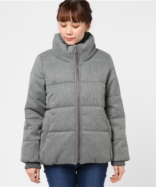 LBC（エルビーシー）の「ヘリンボンリブ使いブルゾン（ブルゾン・レディース・ライトグレー/ダークグレー/ネイビー・LARGE/MEDIUM）」の4枚目の写真