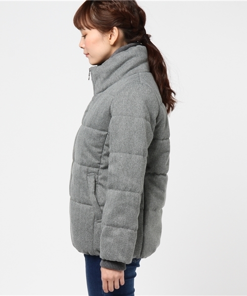 LBC（エルビーシー）の「ヘリンボンリブ使いブルゾン（ブルゾン・レディース・ライトグレー/ダークグレー/ネイビー・LARGE/MEDIUM）」の5枚目の写真